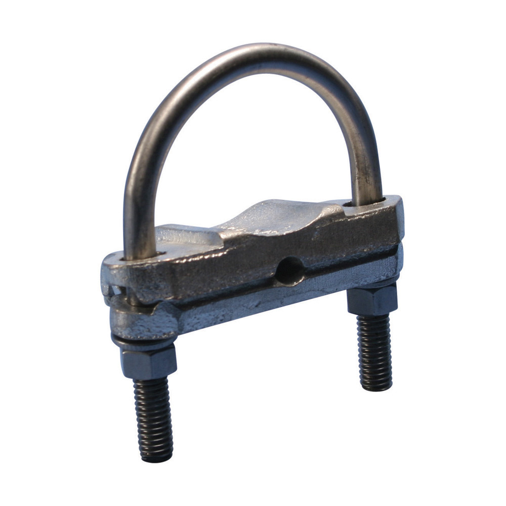 Fence Clamp, One Conductor, 2" Fence Post, 2/0 Solid-250 kcmil Stranded, 50 mm Stranded-120 mm Stranded