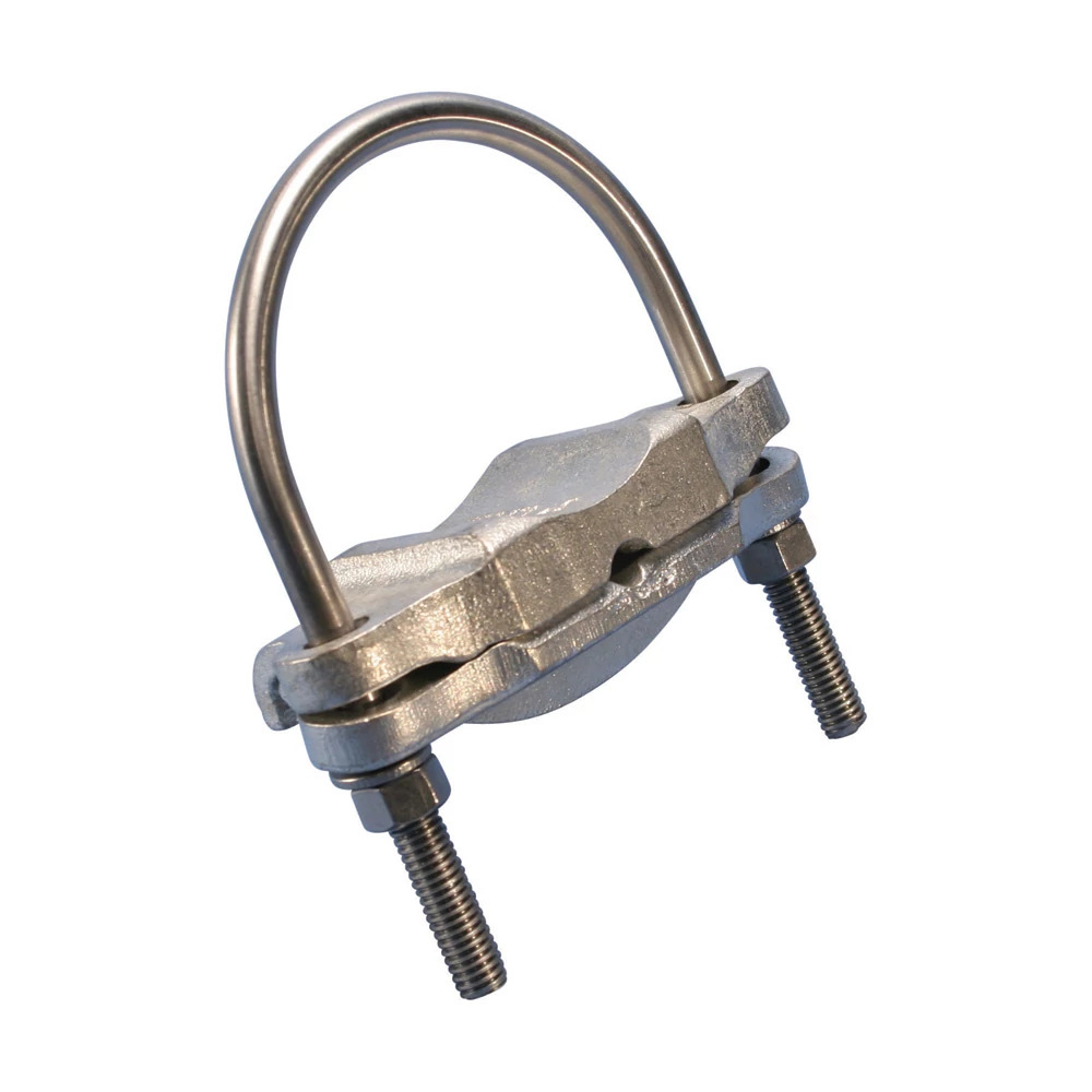Fence Clamp, One Conductor, 3" Fence Post, 2/0 Solid-250 kcmil Stranded, 50 mm Stranded-120 mm Stranded