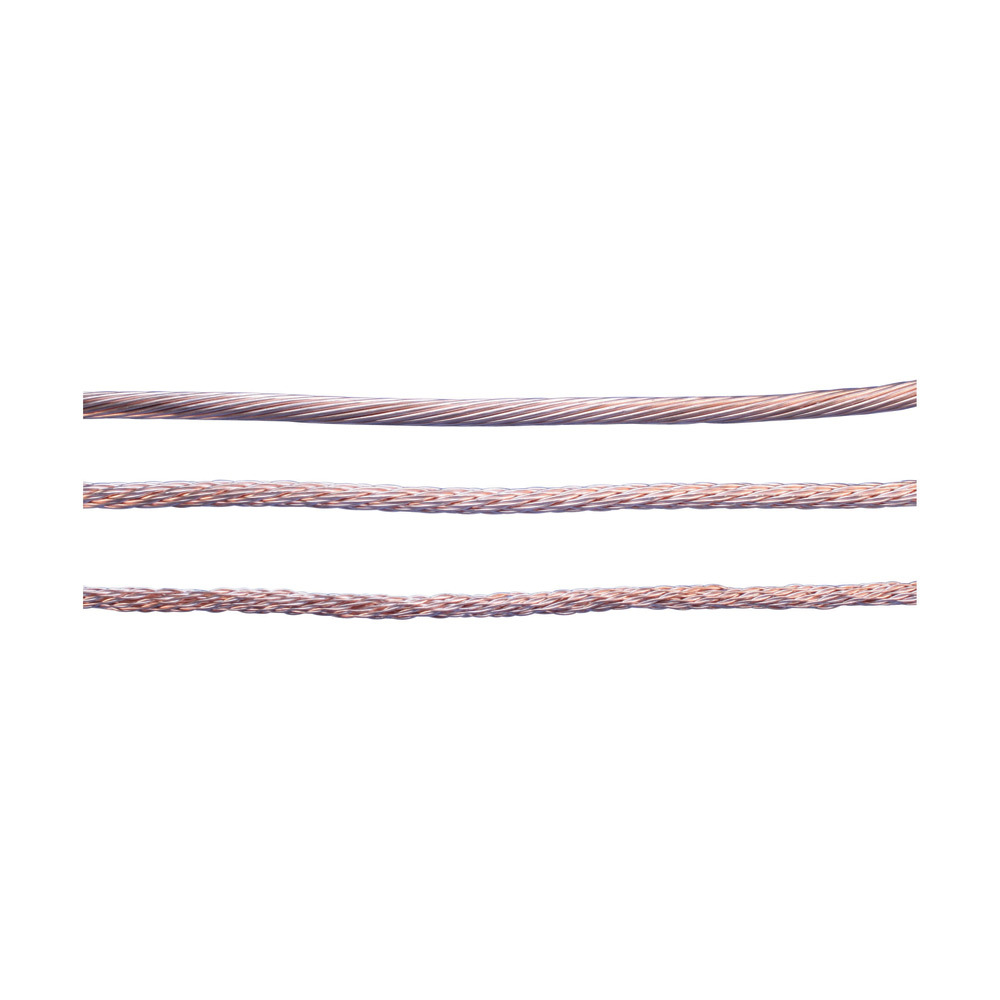 Non-Insulated Stranded Conductor for Lightning Protection, Copper, Smooth Weave, 59.45 kcmil
