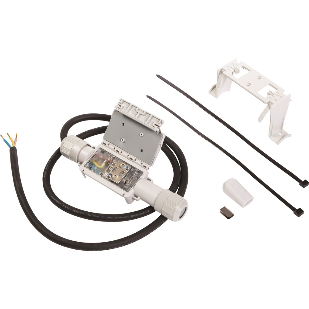Mechanical splice connection with pipe mounting bracket