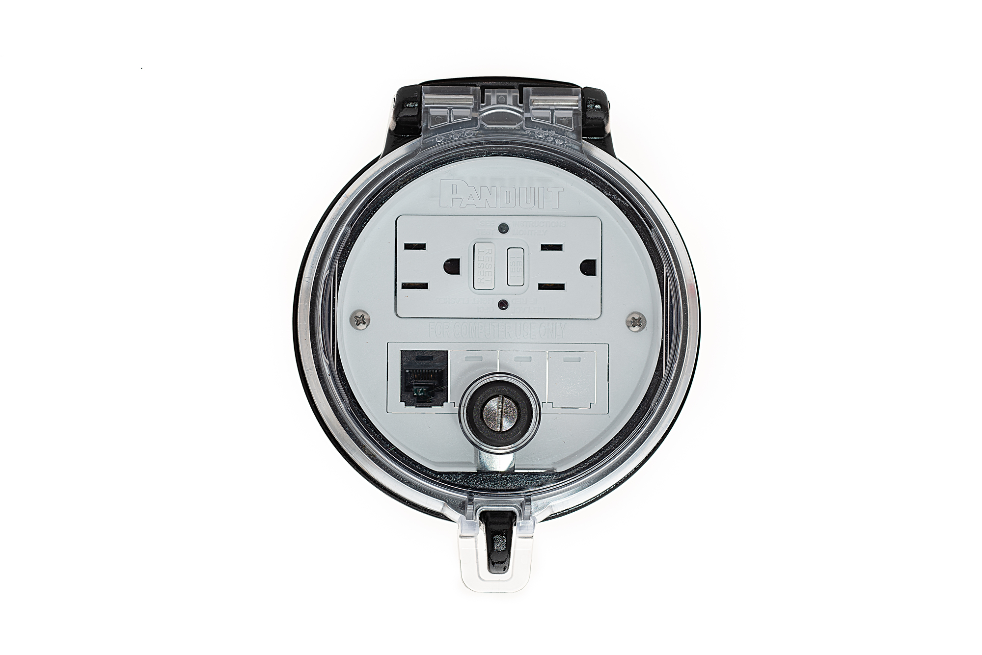 Data Access Port, 4in. Base, GFCI Outlet