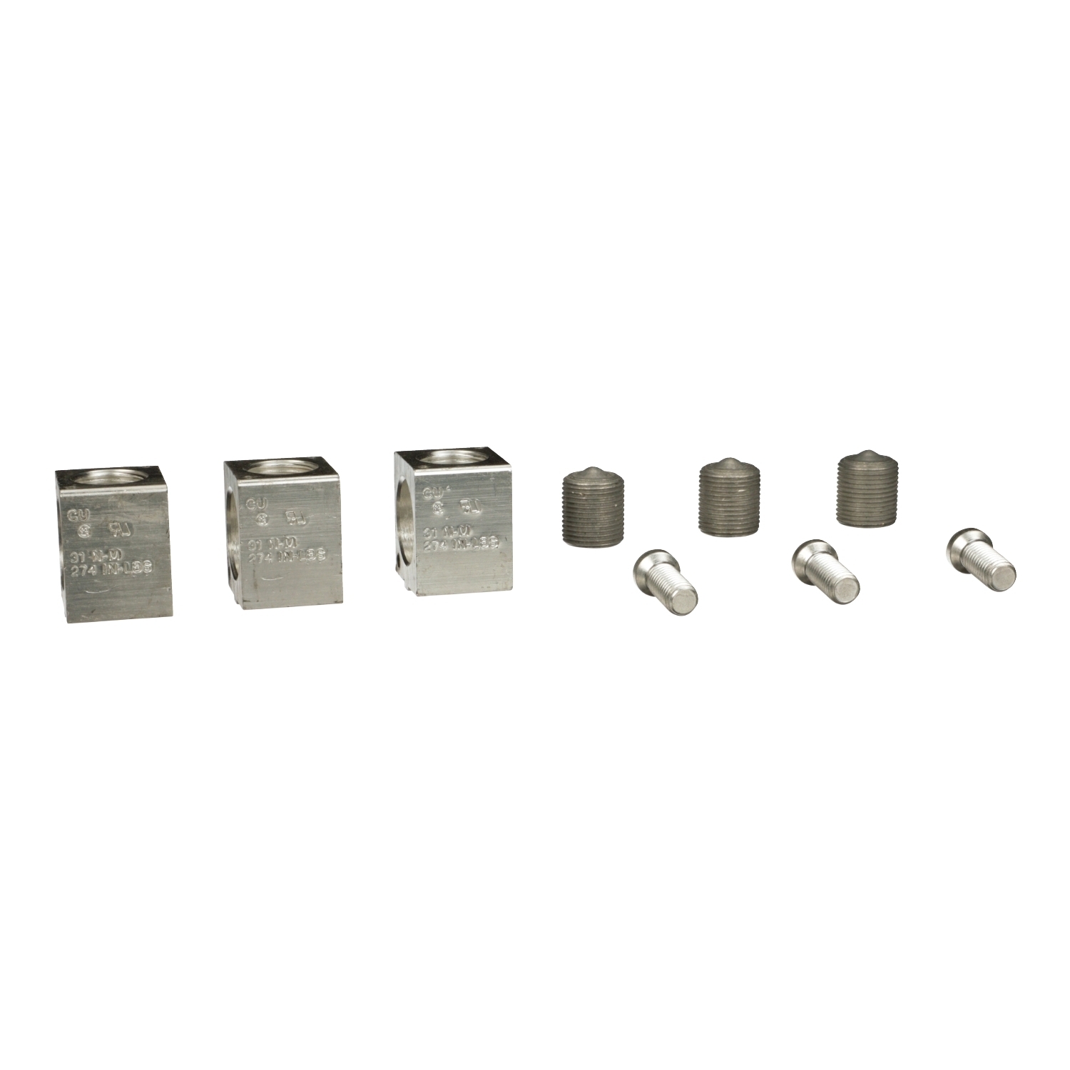 Circuit breaker accessory, PowerPacT L, lug kit, mechanical, 250/400A, 2 AWG to 600kcmil, copper, qty 3
