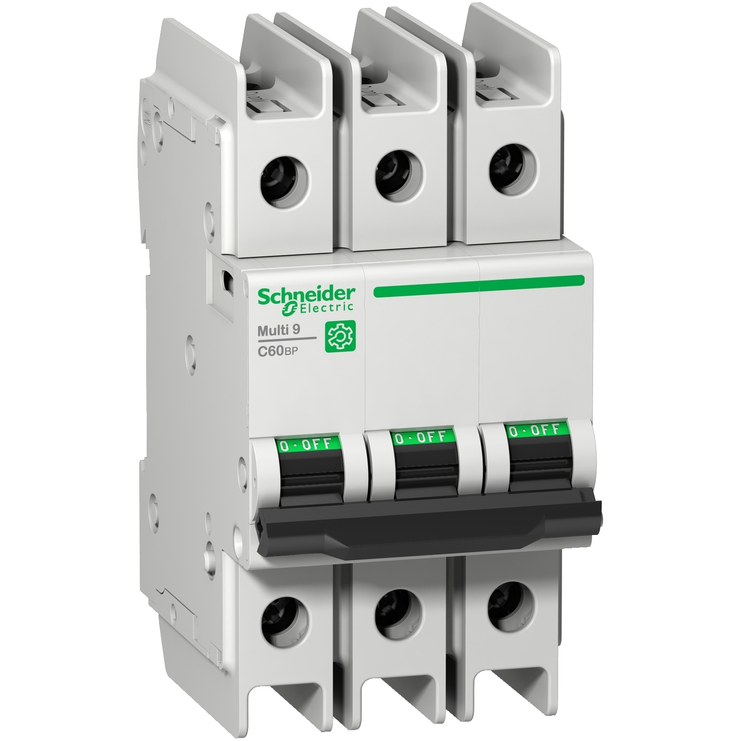 Miniature circuit breaker (MCB), Multi9 C60BP, 3P, 1A, D curve, 10kA (UL489), 10kA (IEC/EN 60947-2)