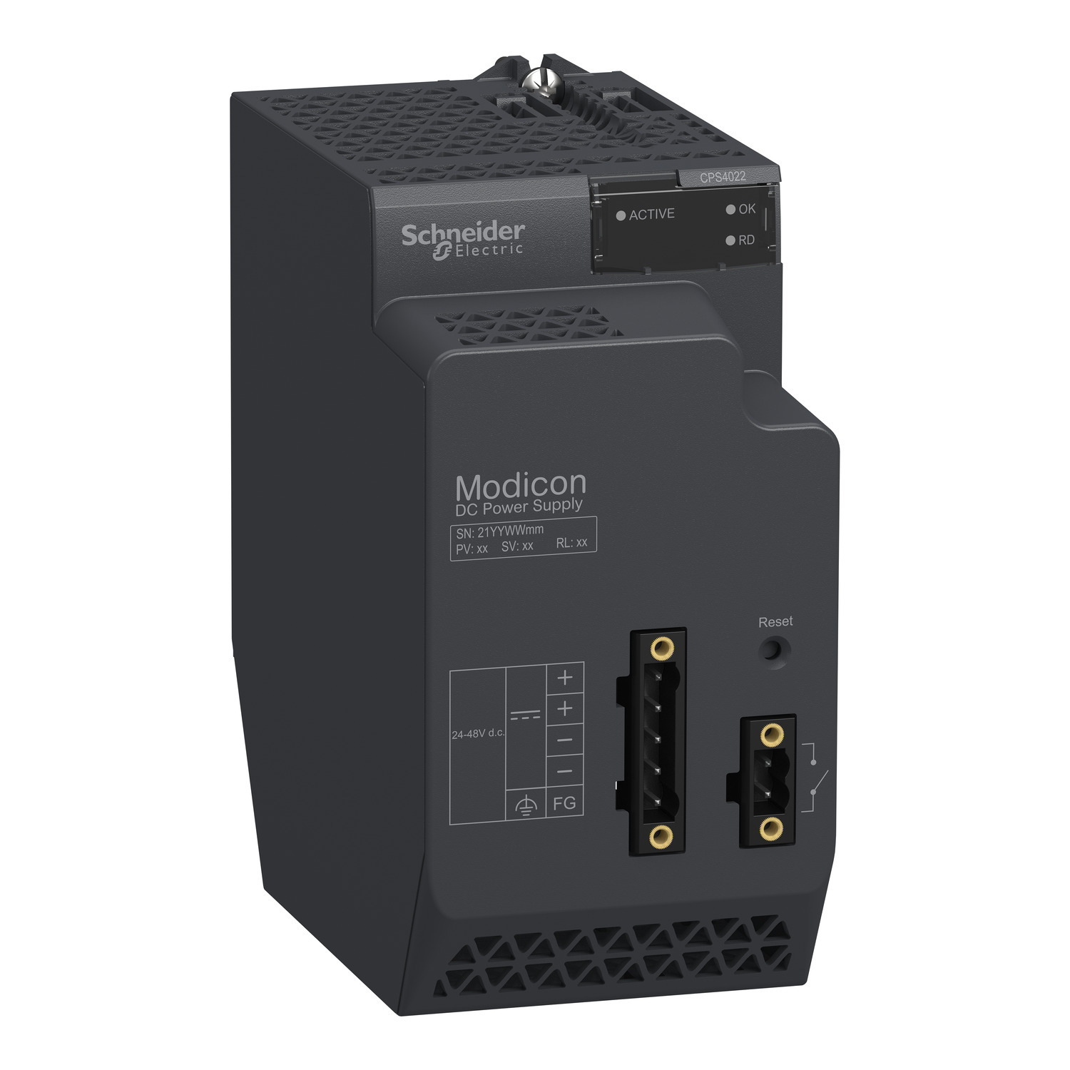 redundant power supply module, Modicon X80, 24 to 48V DC
