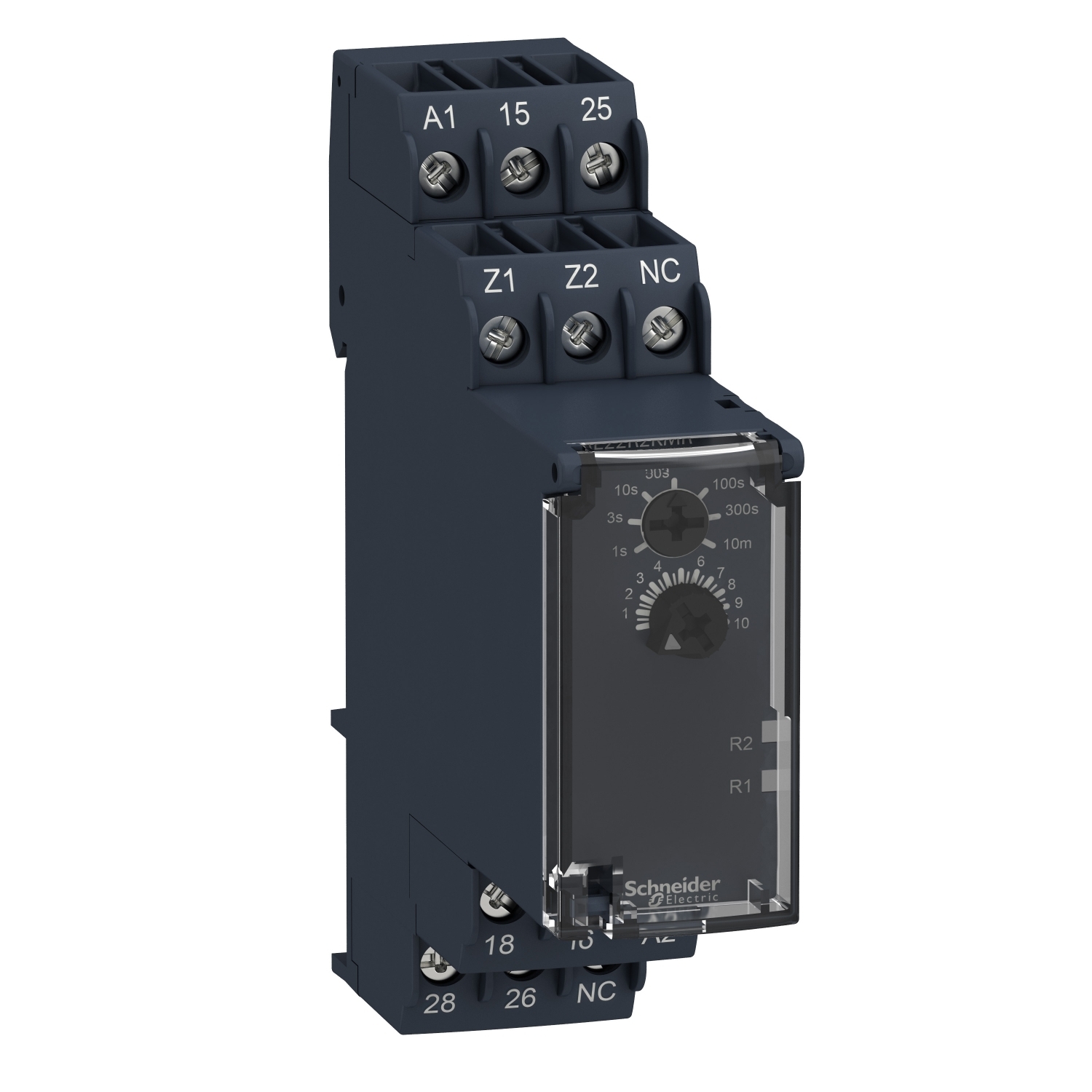 single function relay, Harmony Timer Relays, 5A, 2CO, 0.05s?10min, delay on de energization, 24...240V AC DC