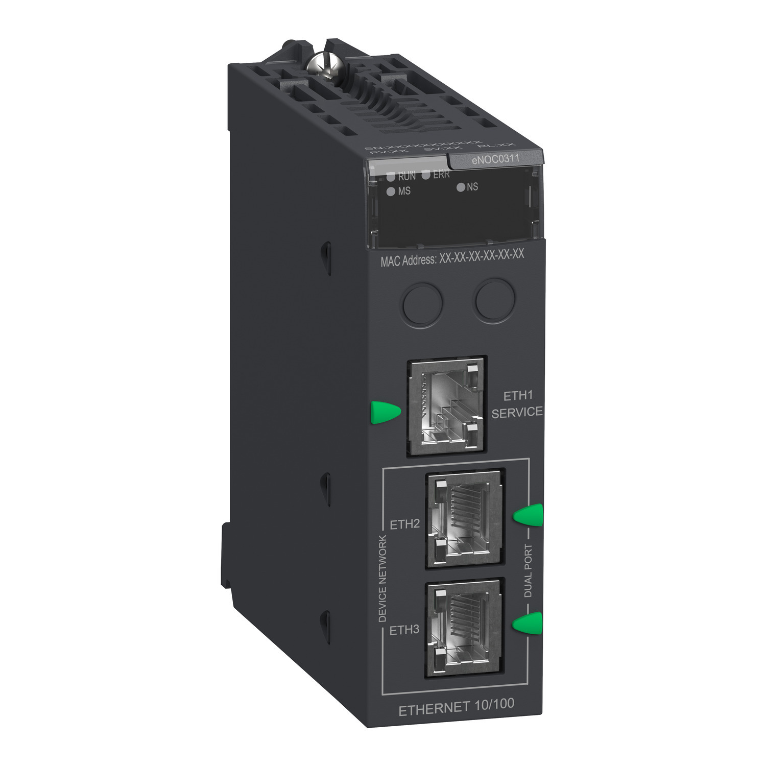 network module, Modicon M580, FactoryCast Ethernet