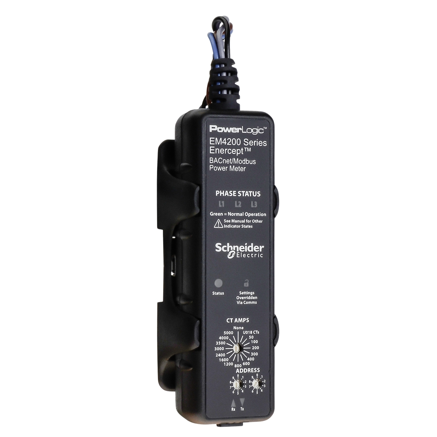 Enercept Meter, class 0.2S, Modbus/BACnet RS-485, user choice, ANSI wire code