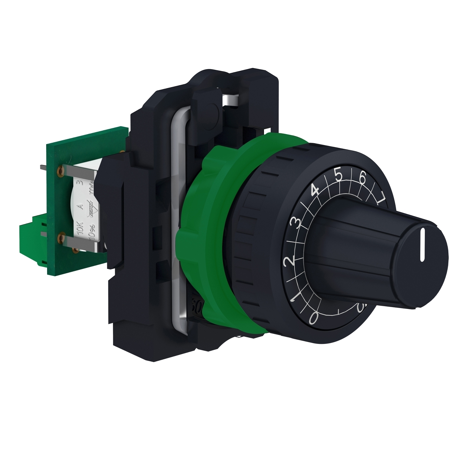 Complete potentiometer, Harmony XB5, plastic, 22mm, 10K