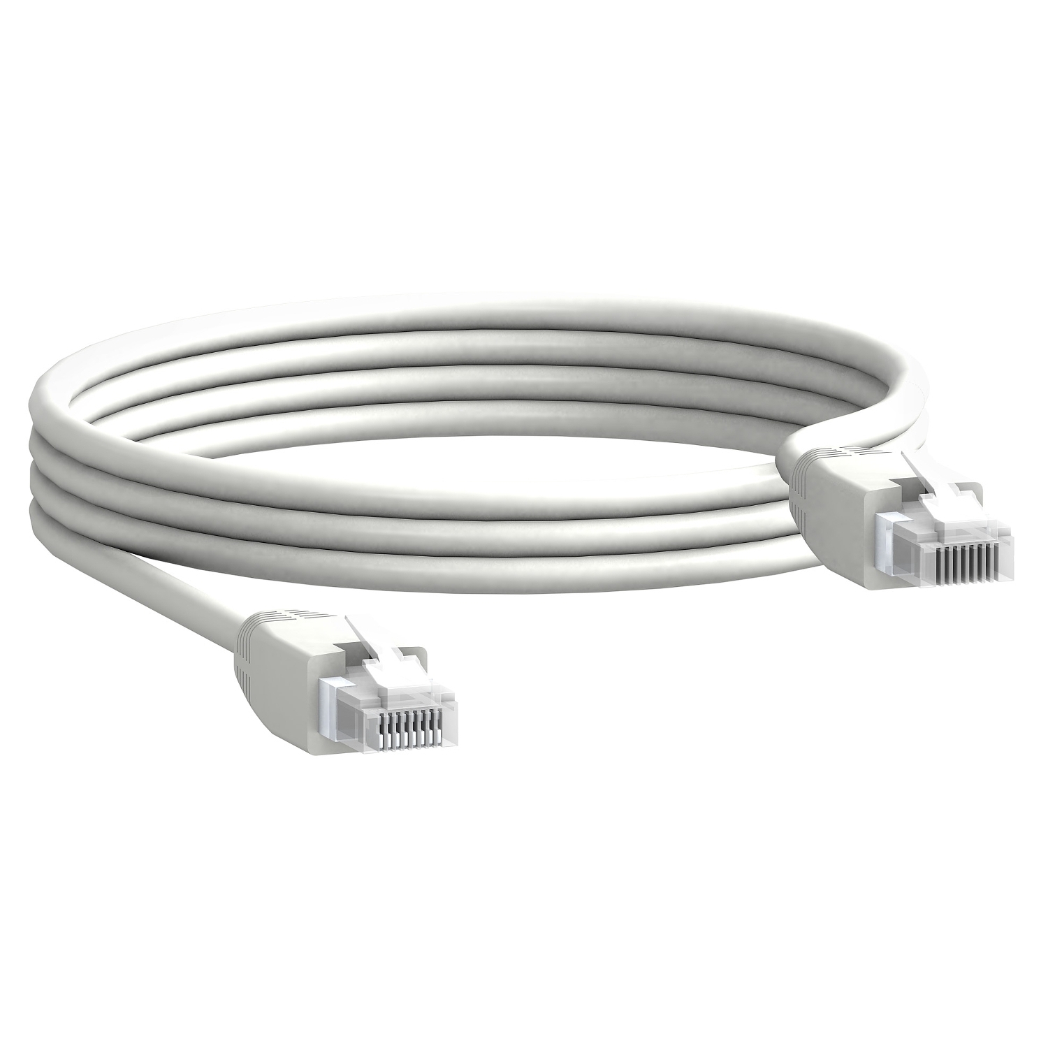 Communication cable, ComPacT, MasterPact, 2 x RJ45 male connectors, 2m length, set of 5 parts