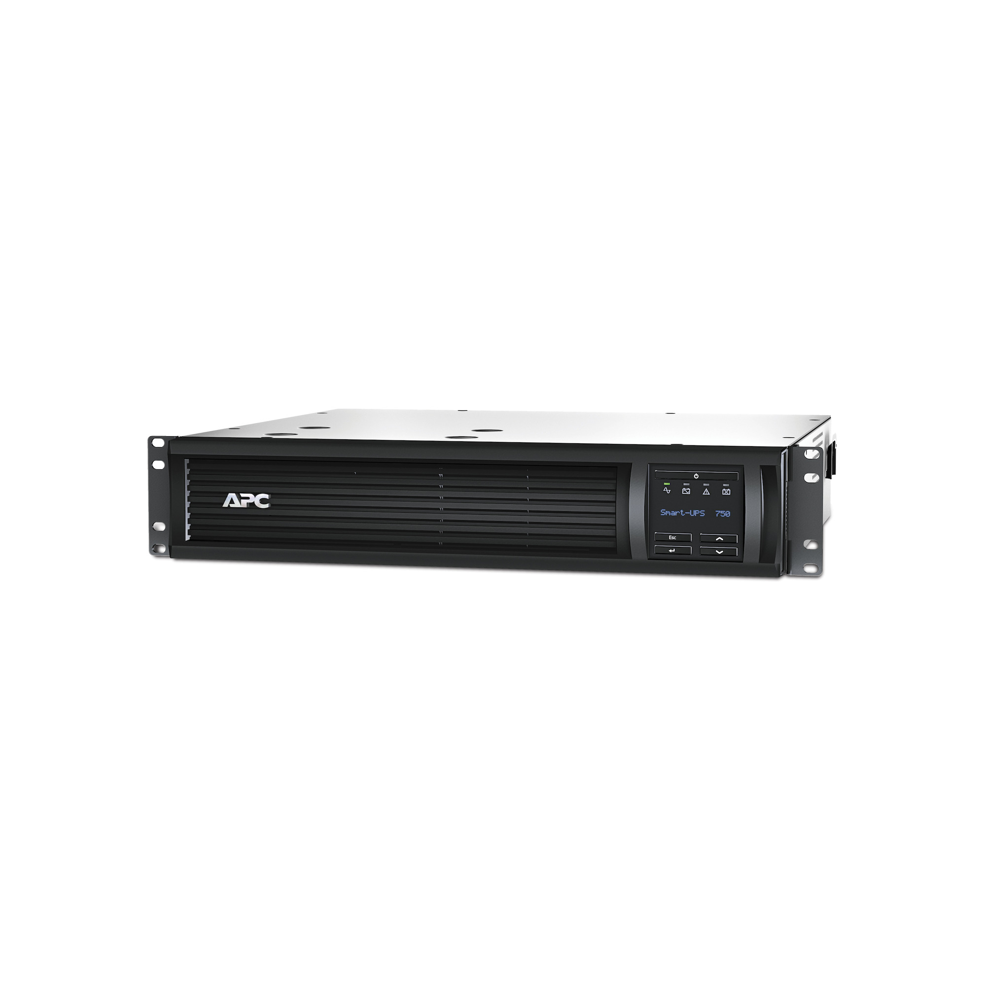 APC Smart-UPS, Line Interactive, 750VA, Rackmount 2U, 120V, 6x NEMA 5-15R outlets, SmartConnect Port+SmartSlot, AVR, LCD