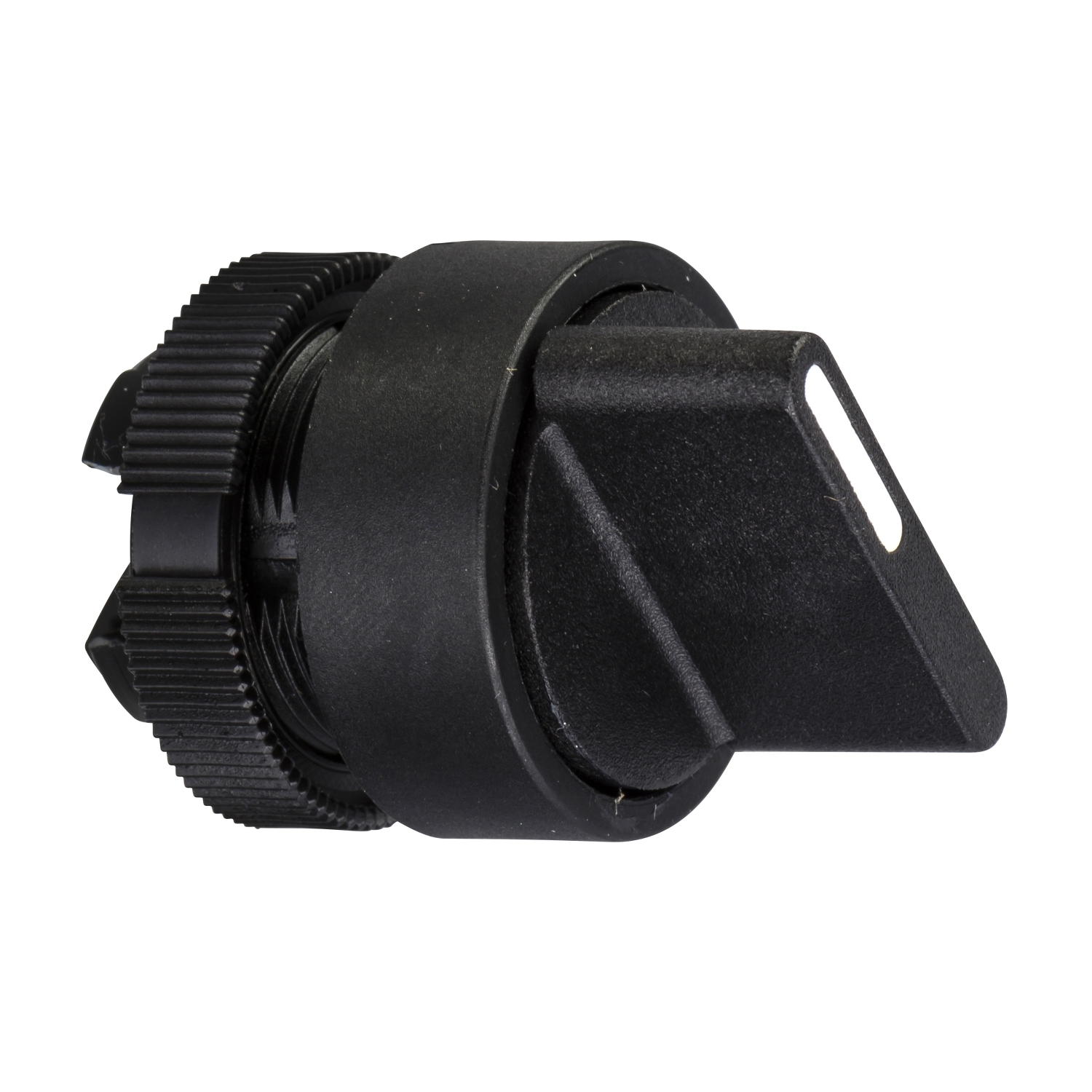 Selector switch, Harmony XAC, plastic, black handle, 2 positions, unmarked