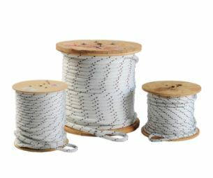 Cable pulling rope designed for high breaking strength with low stretch. The double braid weave provides enhanced strength and increased pulling capability.