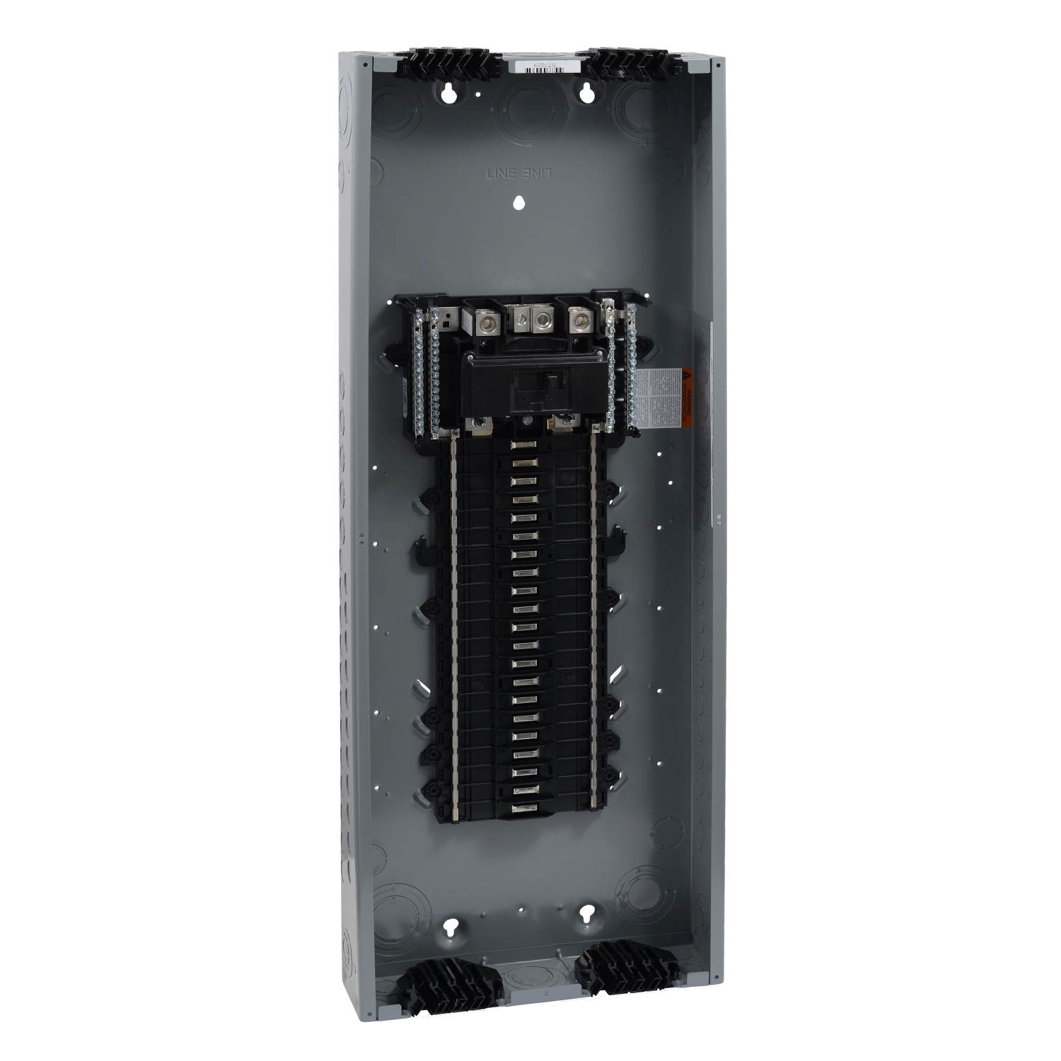 Load center, QO, 1 phase, 42 spaces, 52 circuits, 225A convertible main lugs, PoN, NEMA1, Qwik-grip, gnd bar