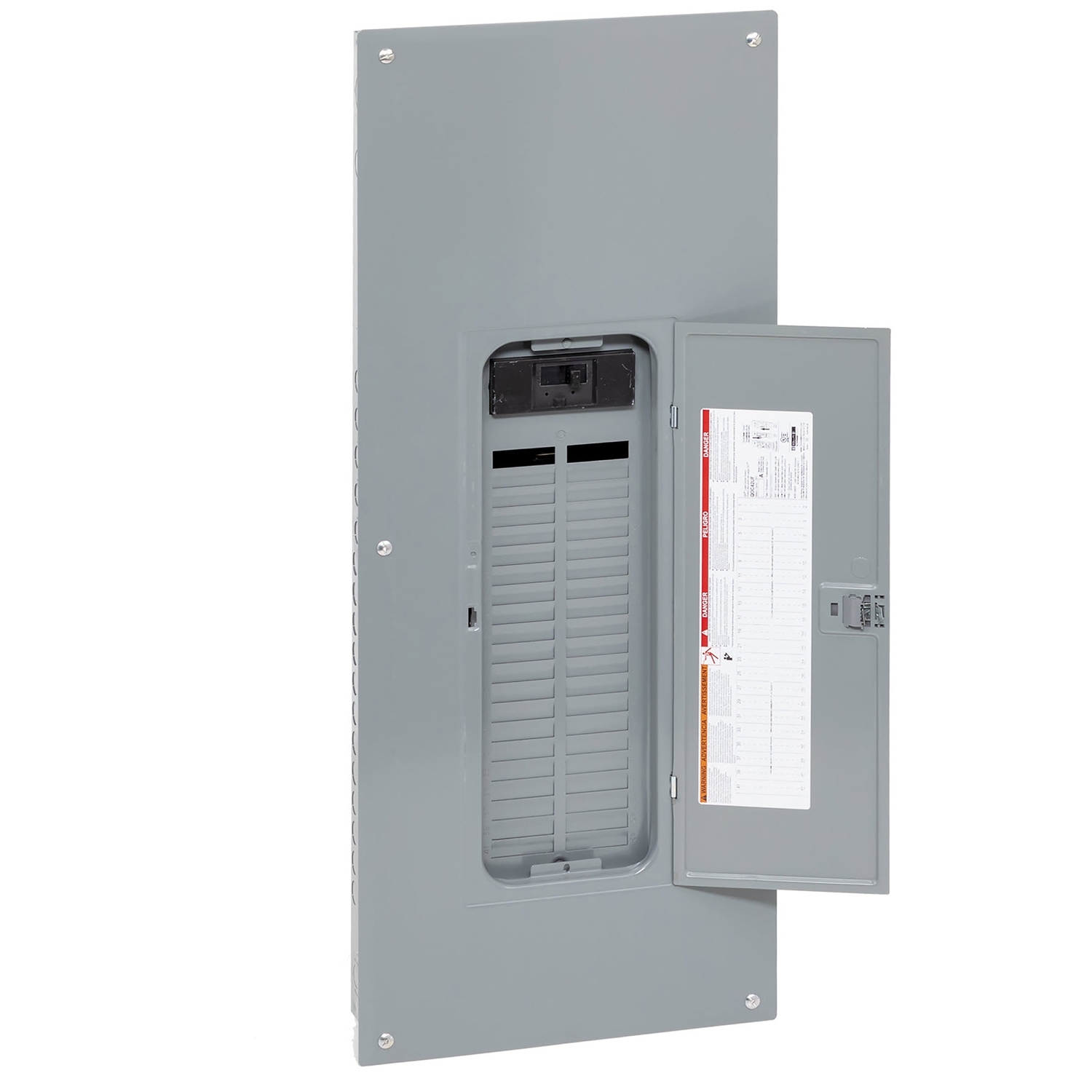 Load center, QO, 1 phase, 42 spaces, 52 circuits, 150A convertible main breaker, PoN, NEMA1, combo cover