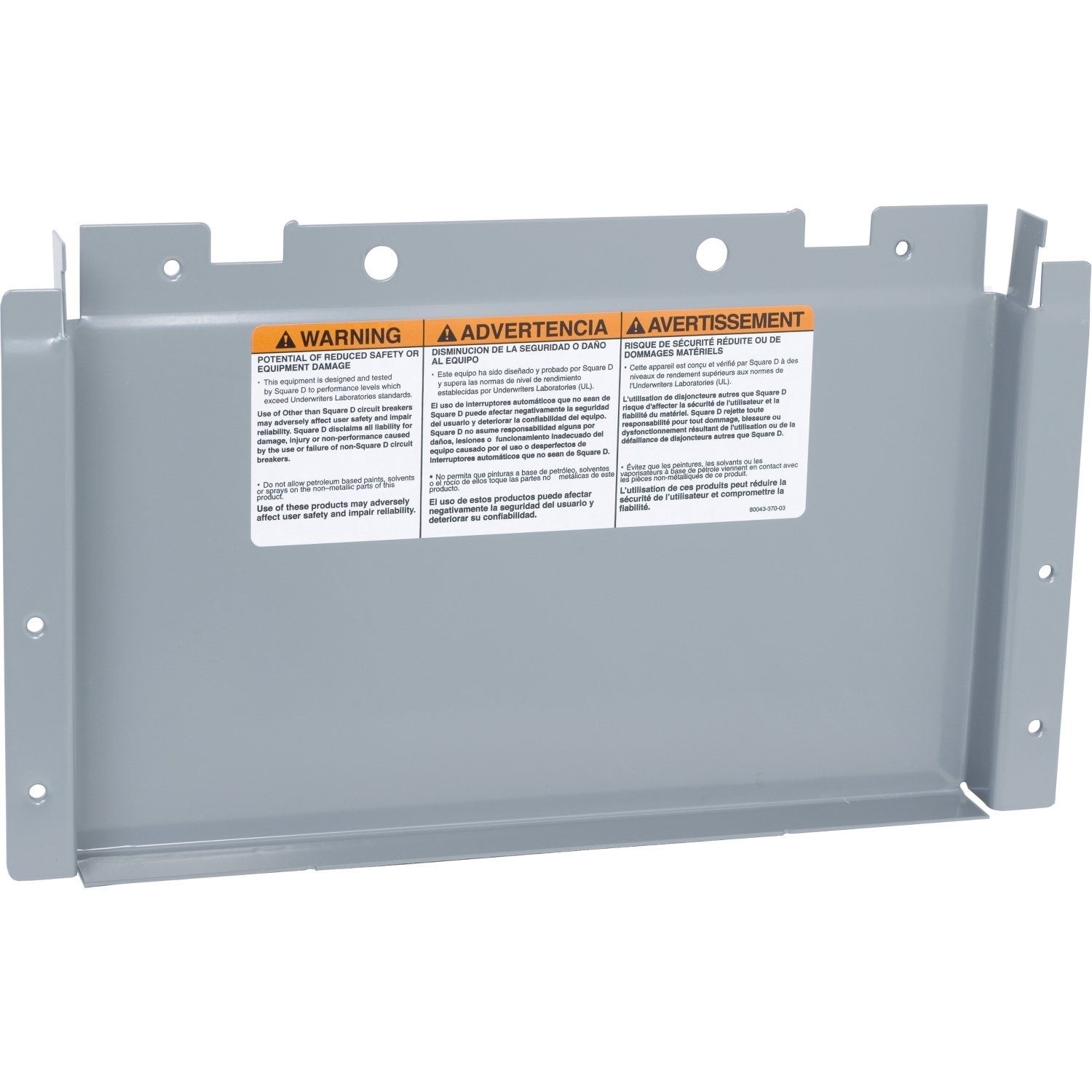 Panelboard accessory, NF, cover, main lug, 250A