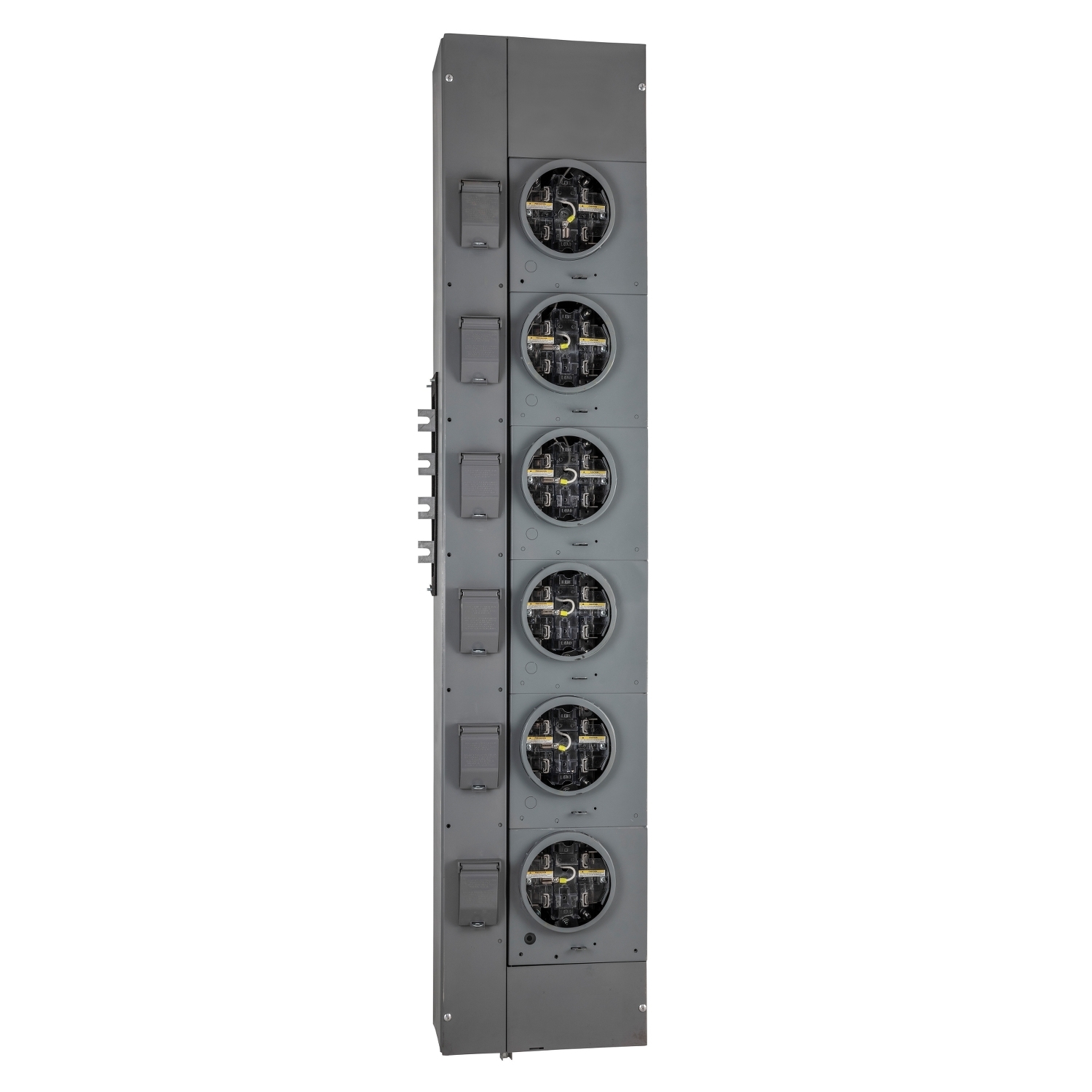 EZML115125 Branch Unit, EZ Meter Pak, 125 Amp, 5 Socket, 120/240V, Lever Bypass, Ringless, Aluminum Busbar