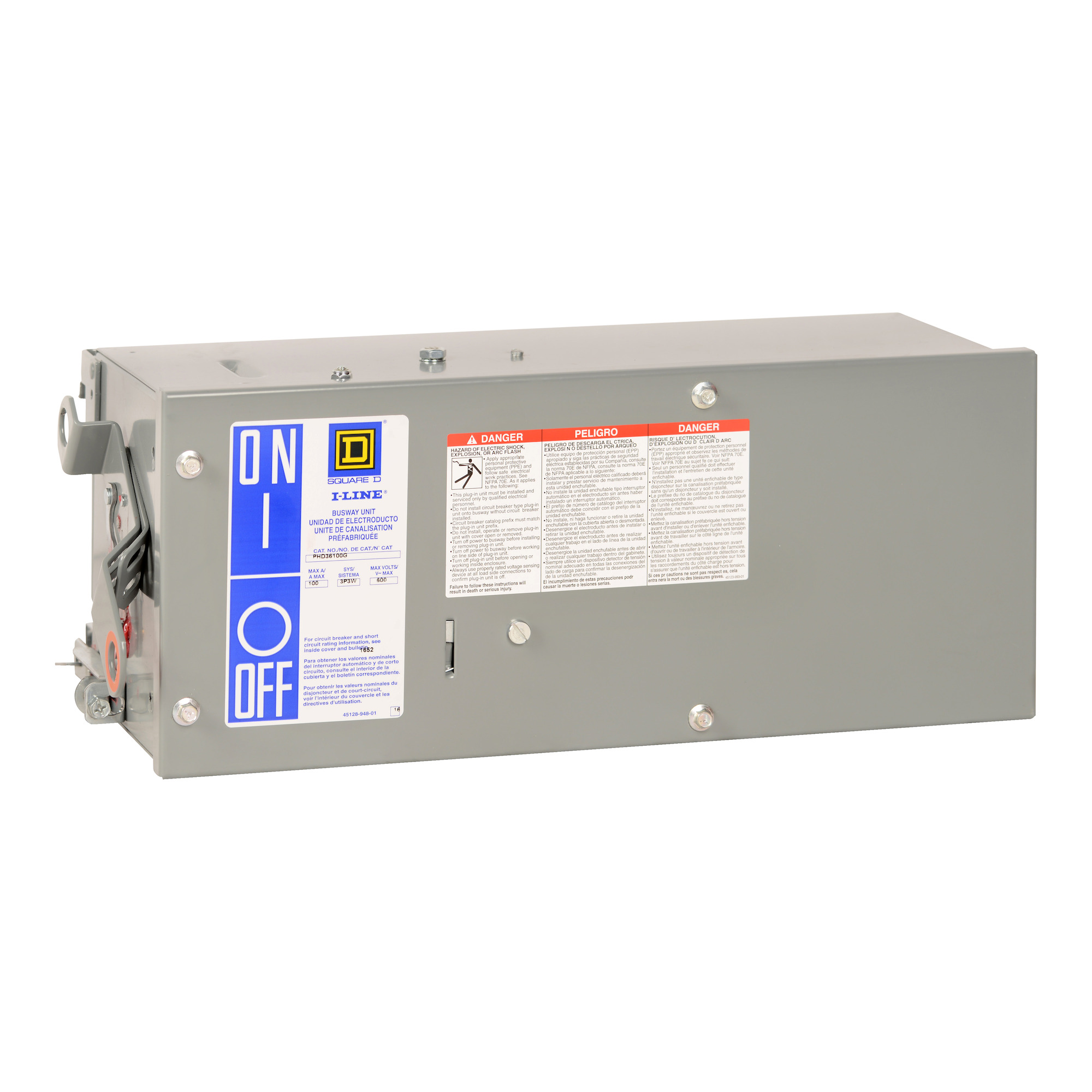 50A 277/480 V H-Frame Electronic Trip Circuit Breaker Busway Plug-In Unit