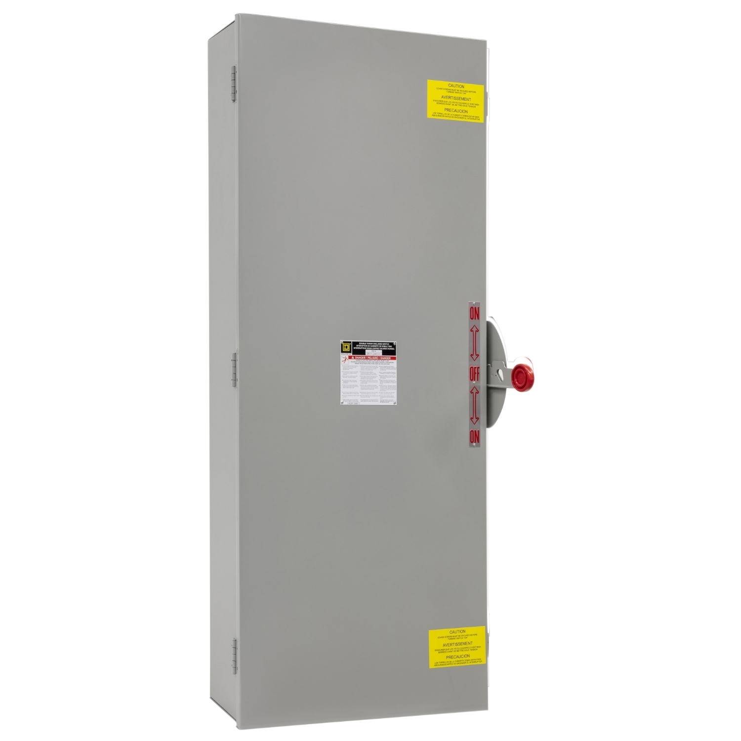 Safety switch, double throw, non fusible, 3 pole, 3 wire, 600VAC, 600VDC, 400A, Type 4/4X/5, 304 stainless steel