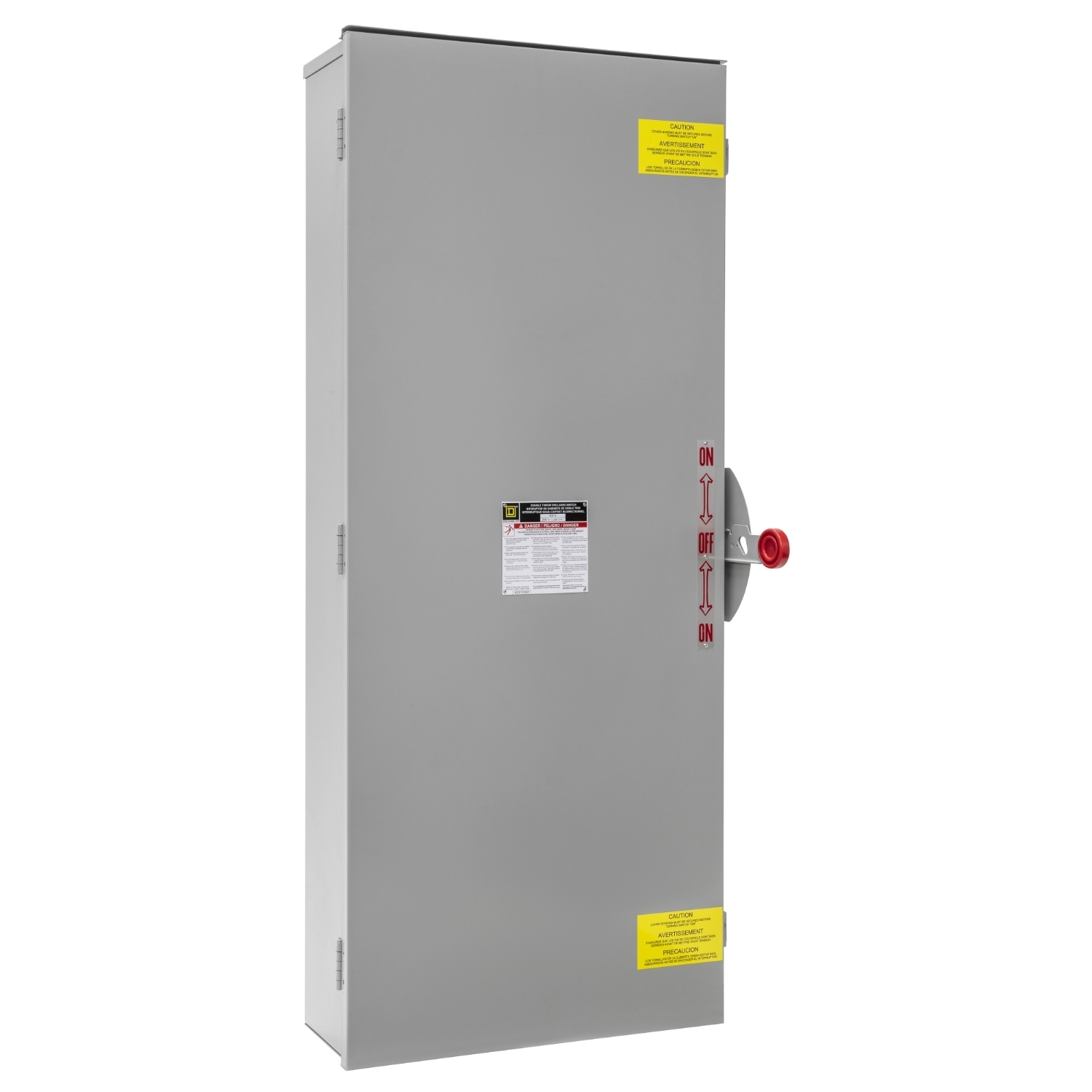 Safety switch, double throw, non fusible, 2 pole, 2 wire, 240VAC, 250VDC, 400A, Type 3R