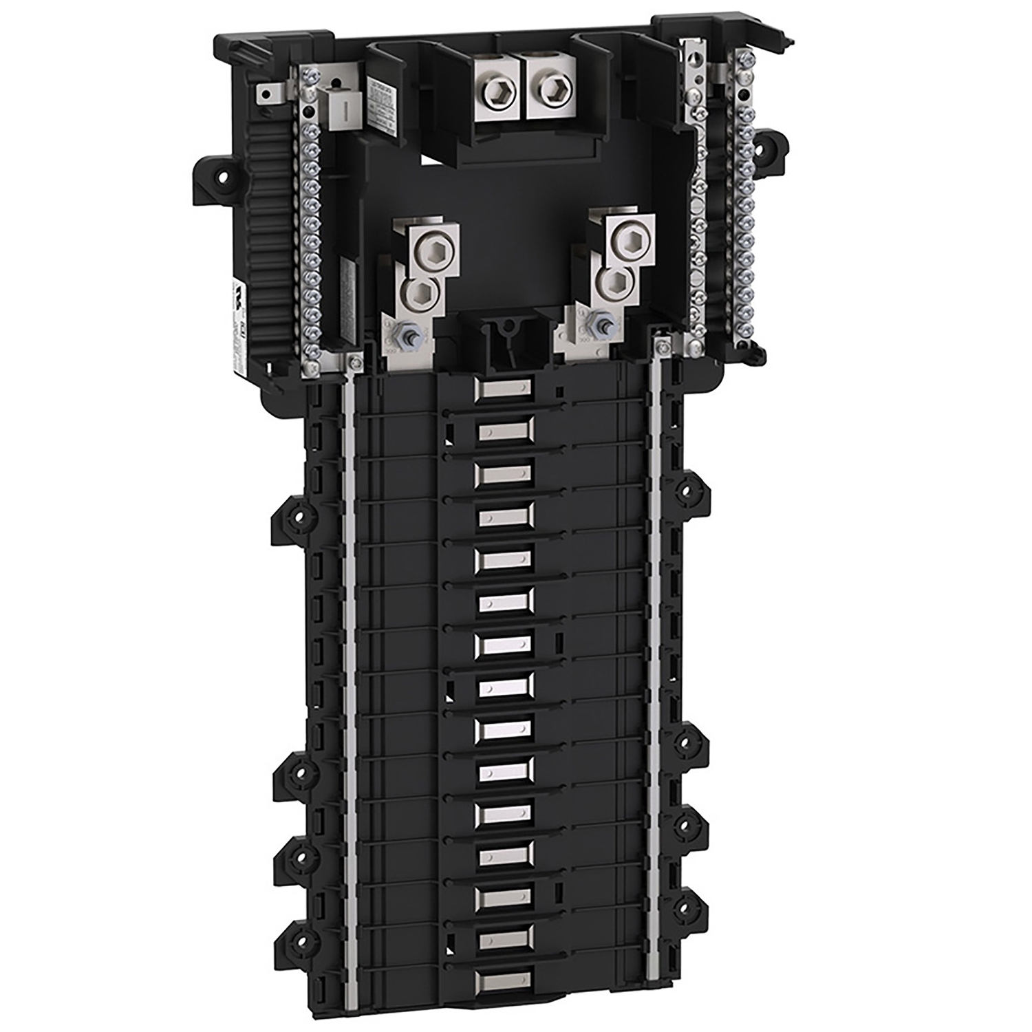 Load center accessory, QO, mounting base, 1 phase, 30 spaces, 200A main lugs, PoN, double lugs, OEM
