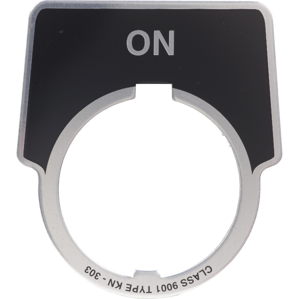 PUSH BUTTON LEGEND PLATE 30MM T-K