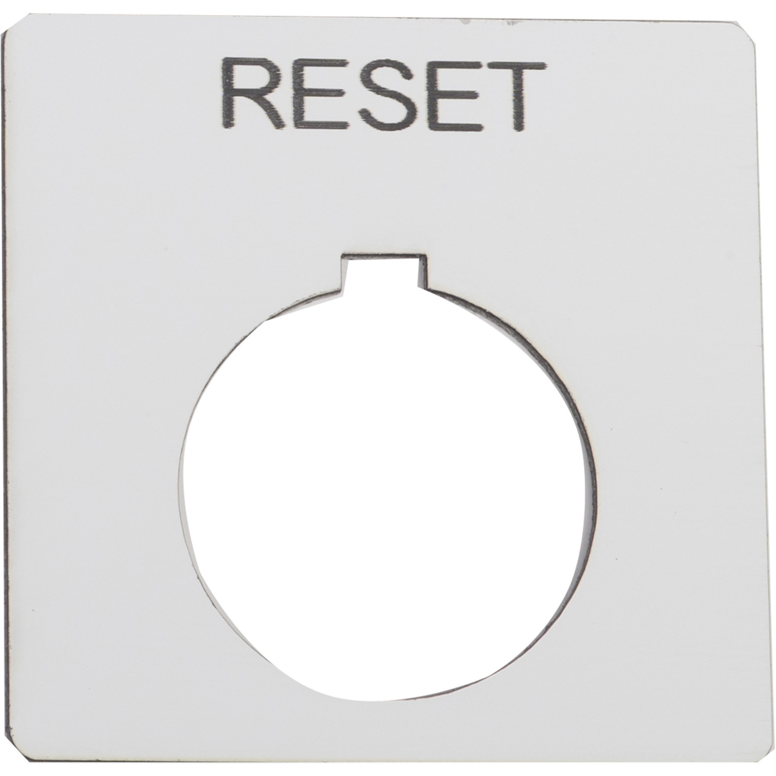 PUSH BUTTON LEGEND PLATE 30MM T-K