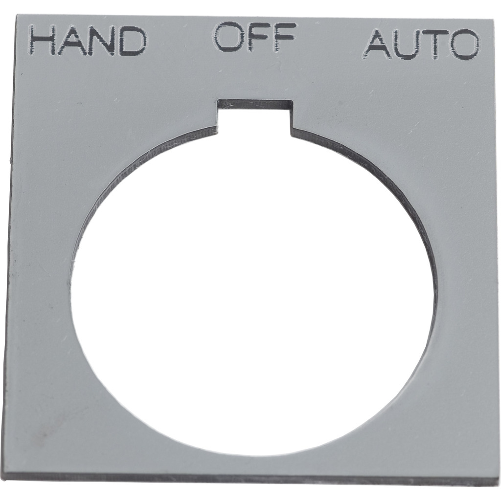 PUSH BUTTON LEGEND PLATE 30MM T-K