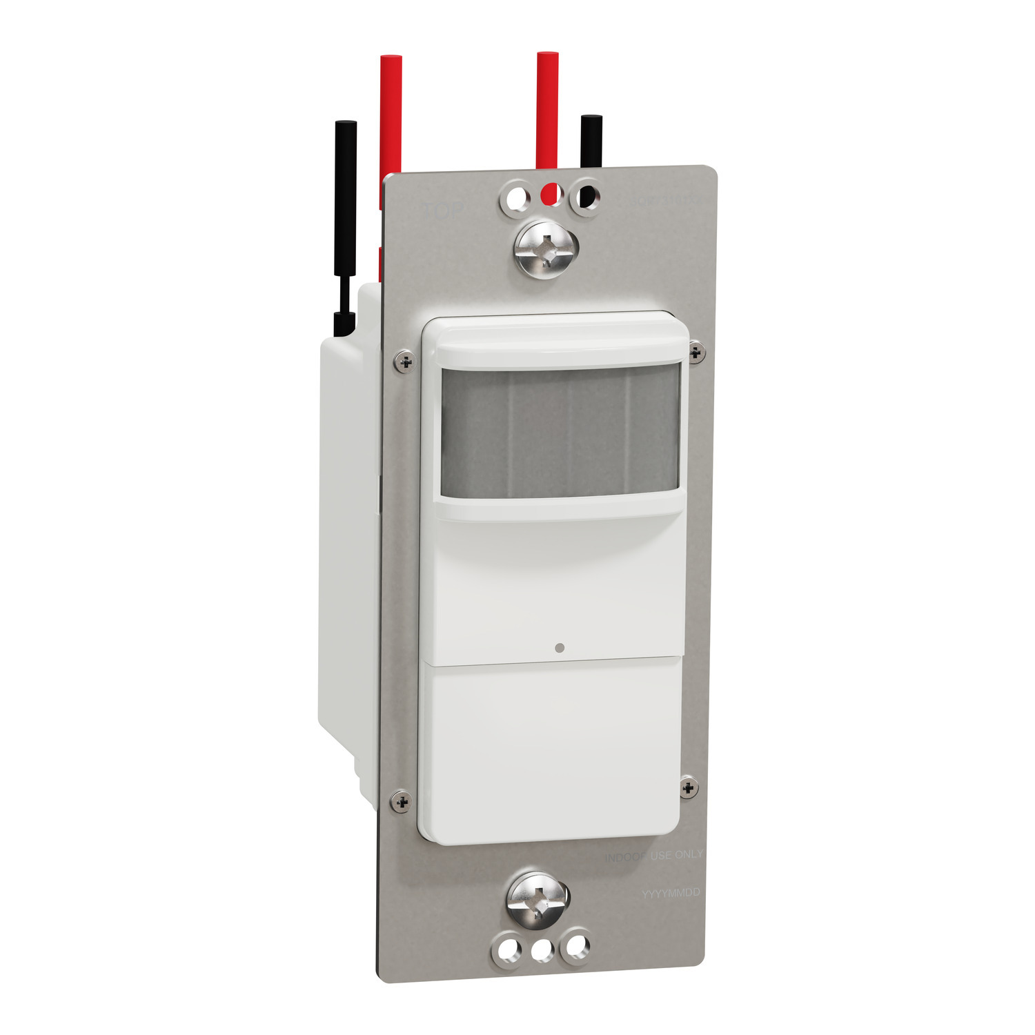 Occupancy sensor, X Series, PIR, single pole, 1 way, white, matte finish