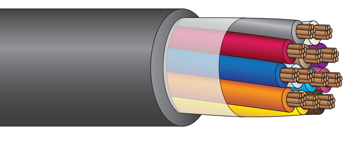 3/03 XHHW-2 TC BCG Class B stranded, annealed copper conductors, insulated with heat and moisture resistant crosslinked polyethylene (type XHHW-2 or RW90) and phase identified. Cabled with fillers and binders (when necessary). Cable core covered with overall black PVC jacket. Jacket available in colors.  Suitable for use in hazardous locations: Class I - Div 2, Class II - Div 2