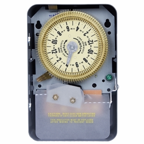 The T1900 and T1970 Series Mechanical Time Switches provide up to 96 operations (48 ON/48 OFF) every 24 hours, with minimum ON/OFF times of 15 minutes. These 480V SPDT time switches are ideal in areas where shorter duration ON/OFF times are required.