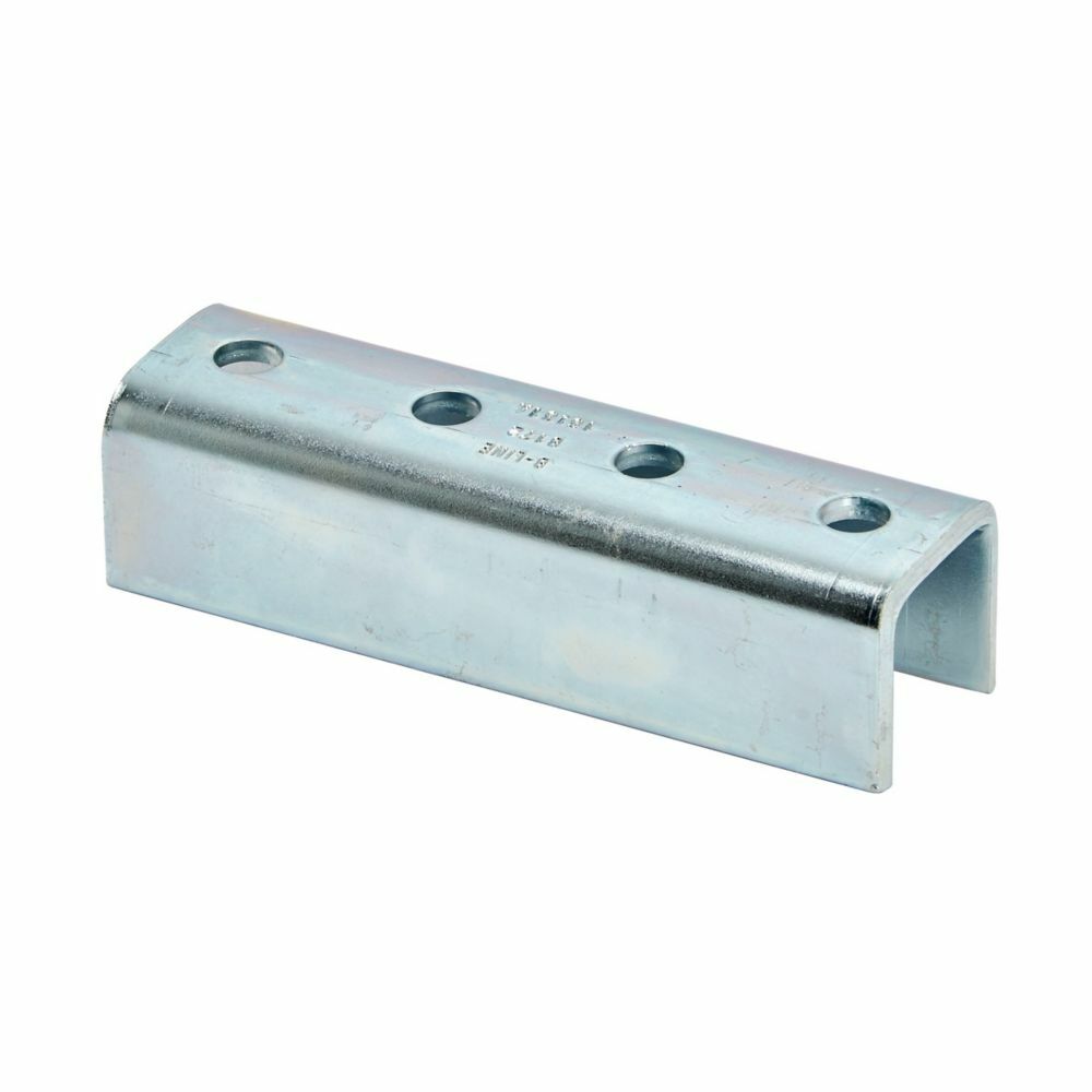 Eaton B-Line series clevis fitting, 1.62" H x 7.24" L x 2.12" W, Steel, DURA GREEN, 7/32" Gauge, Fits channel type B22 or B52A