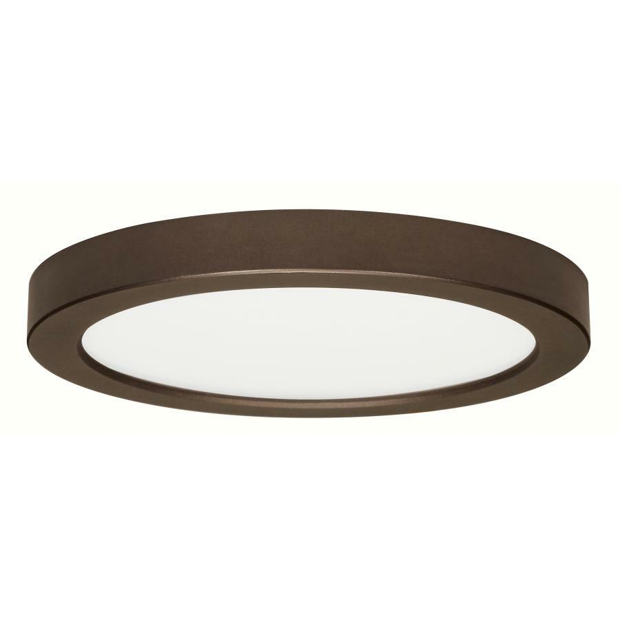 18.5 Watt - 9" Flush Mount LED Fixture - 2700K - Round Shape - Bronze Finish - 120 Volts