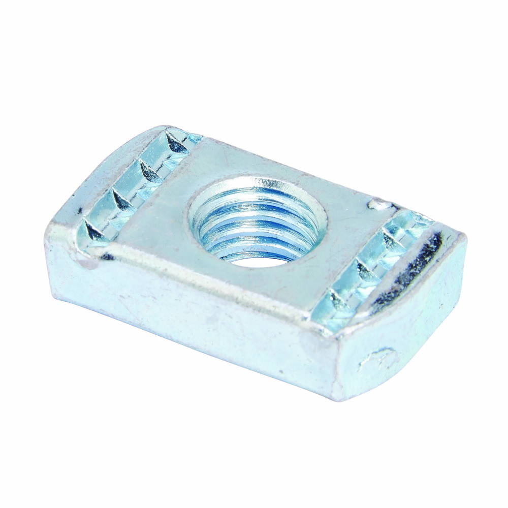 Eaton B-Line series springless channel nut, 0.25"Hx1.31"Lx0.75"W, Stainless steel type 316, 3/8?-16 bolt size, 250 lbs load, 300 lbs load
