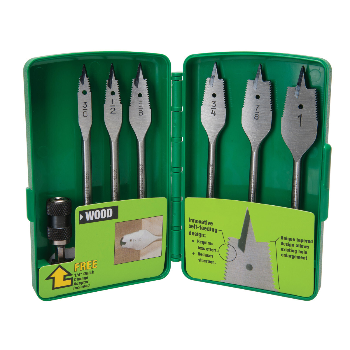 Self-Feeding Spade Bit Kit (6PC)