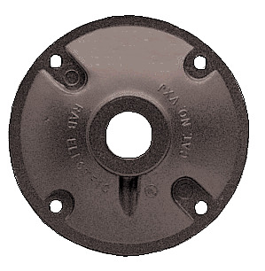Weatherproof Cover Heavy Duty 4" 1/2" Tap, Bronze