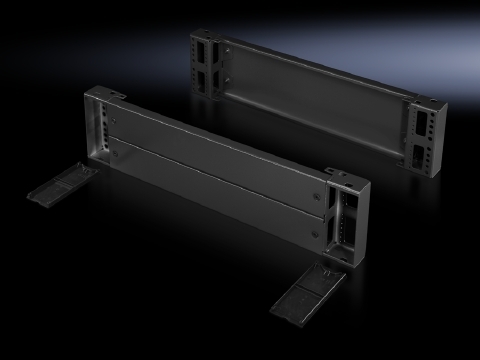 Base/plinth components, front and rear, 200 mm, Sheet steel, for TS, TS IT, SE, CM, TP, PC, IW, Solid