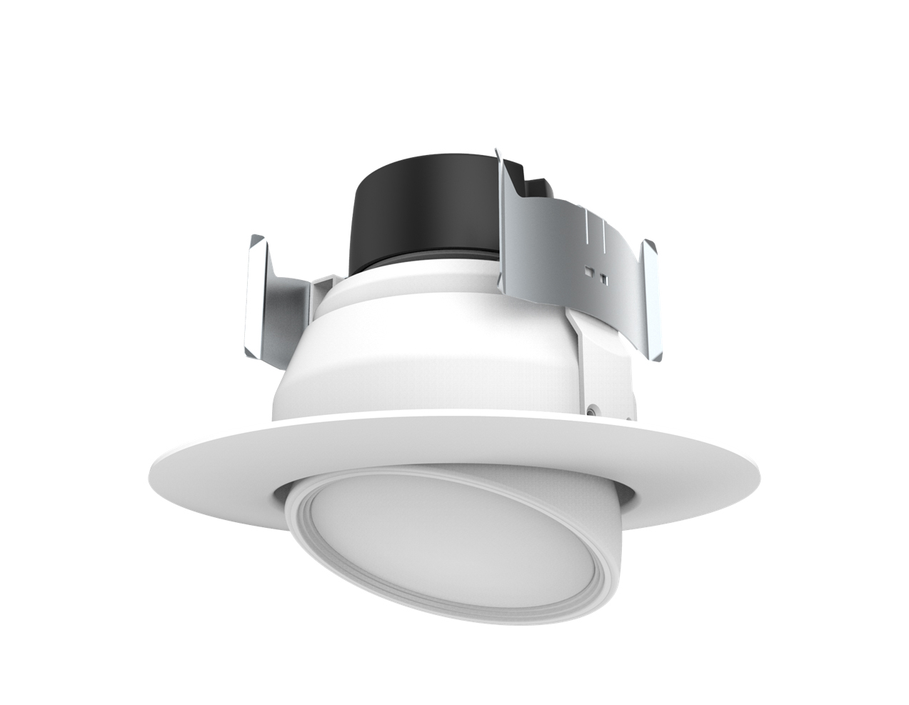 Fixture RetroFit, Designation: 9W 4" Gimbaled - Directional LED Downlight Retrofit - 40' Beam Spread - 4000K - 120V - Dimmable