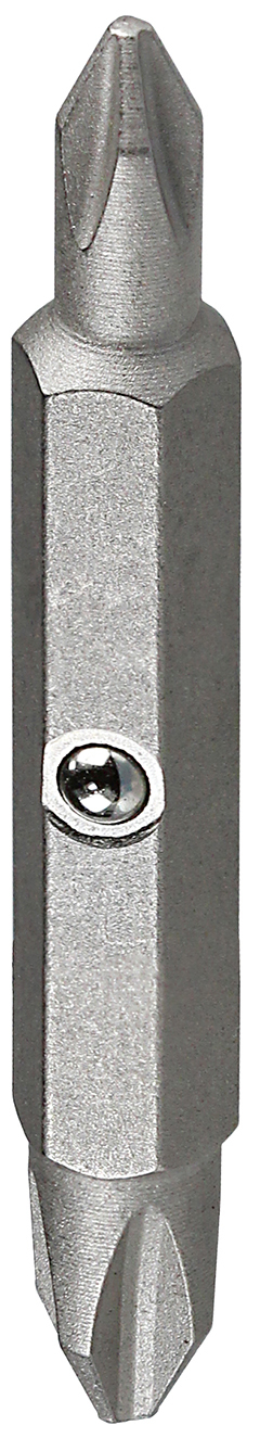 Carded Replacement Bit, #1, #2 tip size, Phillips tip type, Nickel Plated blade finish, 2 pieces