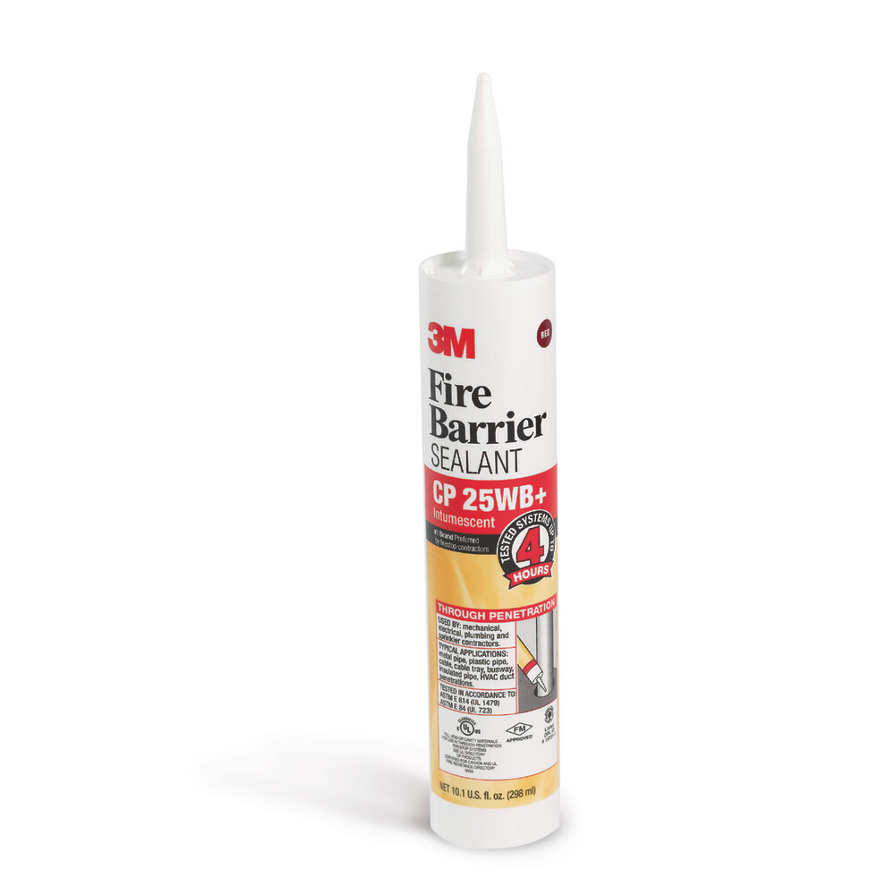 3M(TM) Fire Barrier Sealant CP 25WB+, 10.1 fl. oz., Cartridge, 12/case