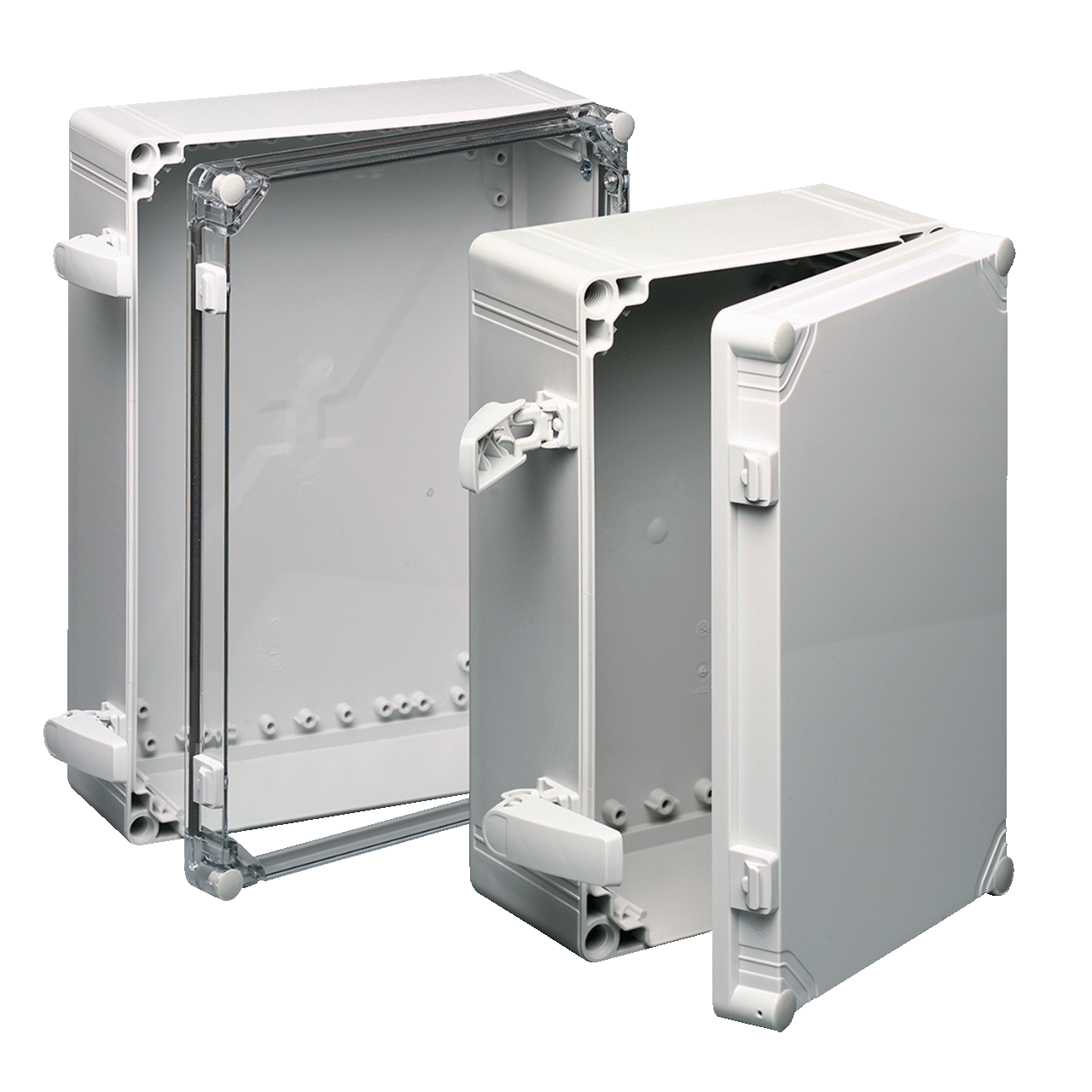 QLine I Enclosure Clear Cover Type 4X, 200x200x132mm, Polycarbonate