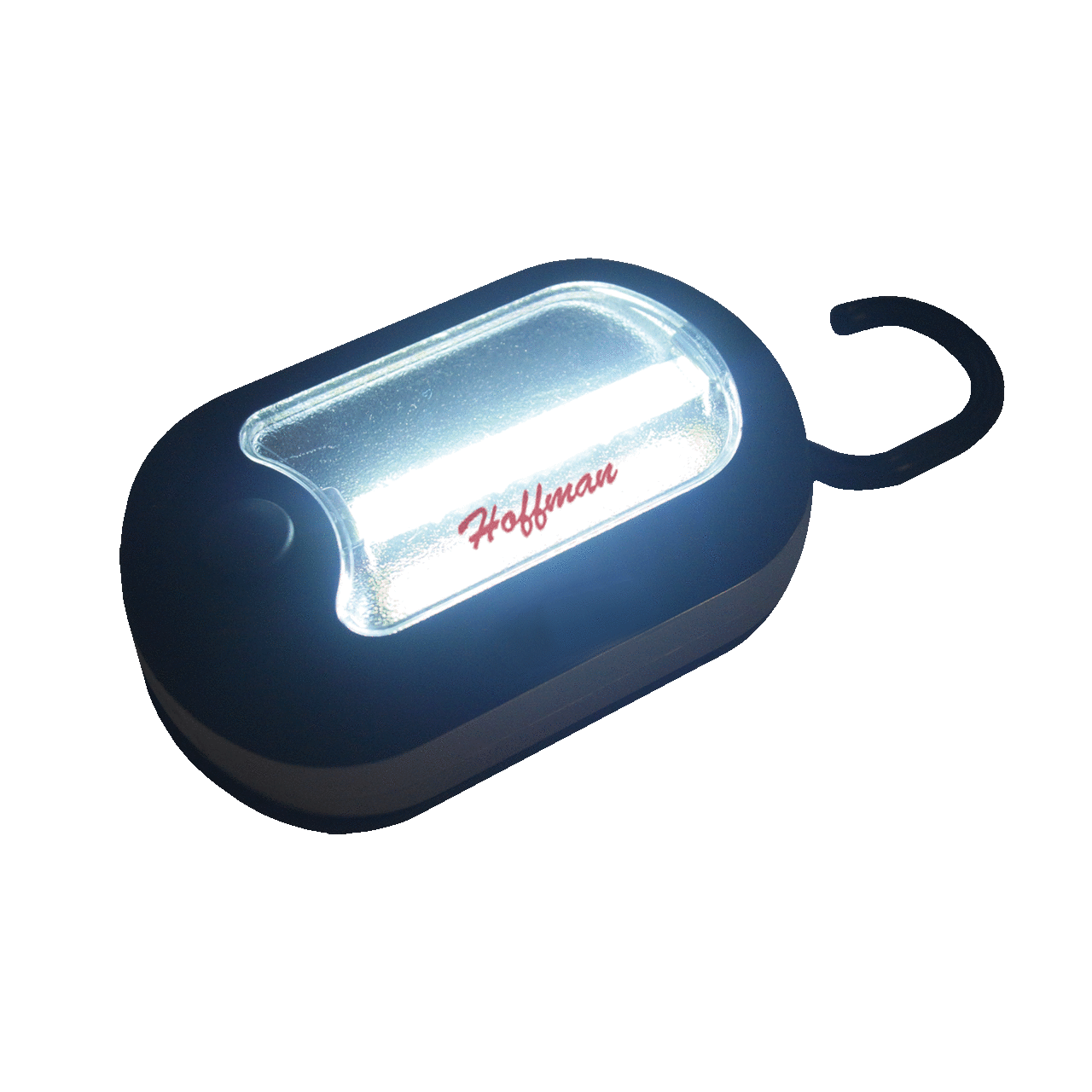 LED Puck Light, 2.25x3.75x1.38, Black, Plastic