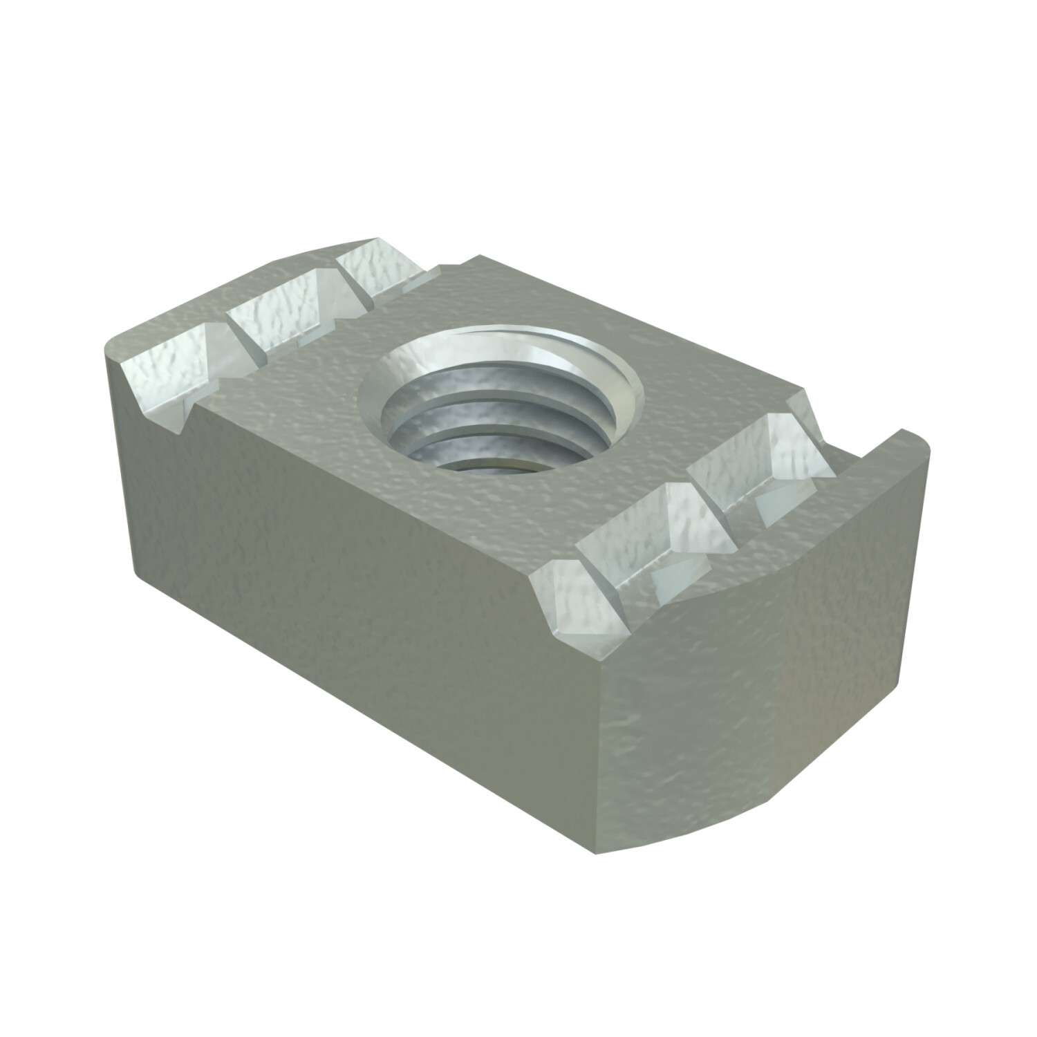 UNISTRUT CHANNEL NUT, 1/2"-13, 3/4"x 1/2"x 1-23/64", NO SPRING, HG