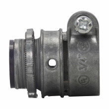 Eaton Crouse-Hinds series squeeze type connector, FMC, Straight, Insulated, Zinc die cast, 3-1/2"