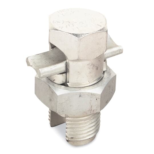 Type APS Tin-Plated Aluminum Dual-Rated Split-Bolt Connector for Use on Copper, Aluminum Conductors.  Conductor Range for Equal Main and Tap 6-10 Str.