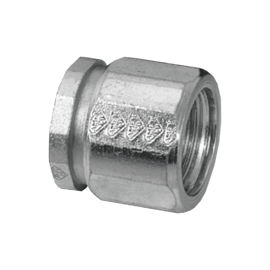 EK-406 Steel City 3-Piece Conduit Coupling, 2 in, For Use With IMC/Rigid Conduits, Steel, Zinc Plated