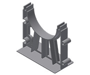 SPACER BASE 6 X 3 Color: Black Material: Polypropylene