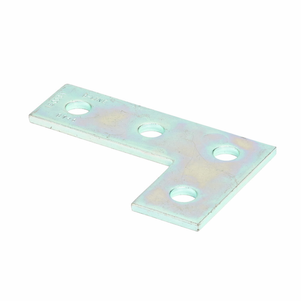 Eaton B-Line series corner plate, 0.22" H x 5.37" L x 3.5" W, Steel, Hot-dipped galvanized