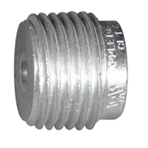 Threaded Reducing Bushing, 2 x 3/4 inch, Aluminum, Zinc Electroplate