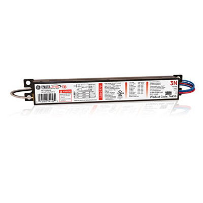 GE UltraMax, 60 Hz, Normal Ballast Factor, Instant Start, 9.5 IN Length, 1.3 IN Width, 1.18 IN Height, 3 or 2- F32T8
