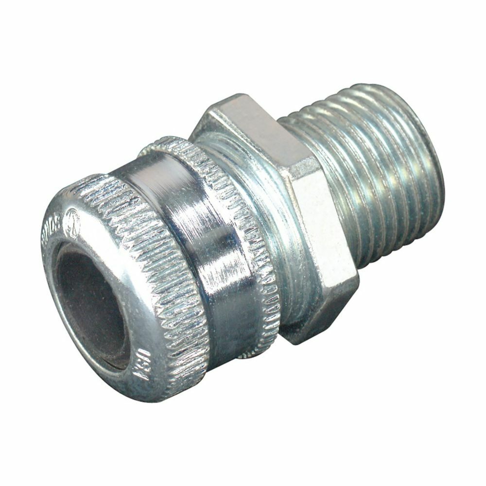 Eaton Crouse-Hinds series CGB cable gland, Cable range min/max: 0.625-0.750", Non-armoured and tray cable, Non-armoured, Steel, General purpose, 3/4" NPT